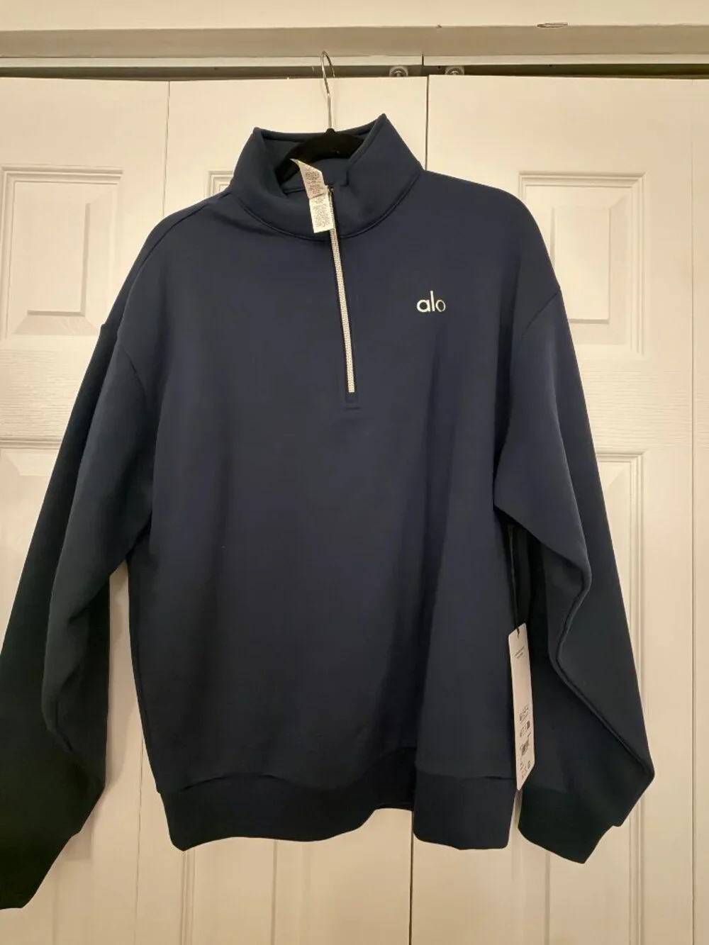 ALO YOGA Accolade 1/4 Zip Pullover Size XS